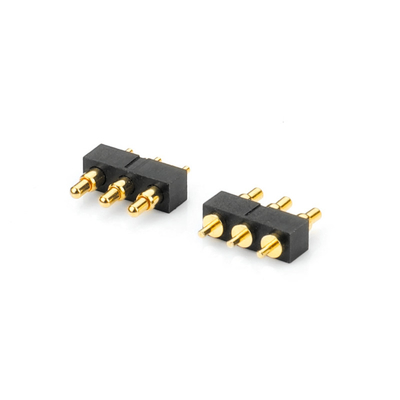 PA46 Magnetic POGO Pin Connector Pitch Through Hole Pogo Pins With Post