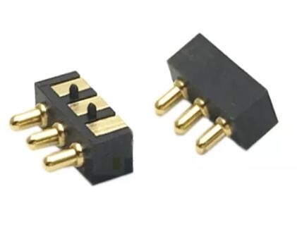 2.54mm nữ POGO Pin Connector 3 Pin 2.5mm Pitch SMT nam 1A
