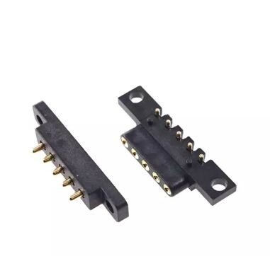 5 Pin 15mm Fine Pitch POGO Pin Connector Spring Loaded 2.54mm Pitch nam nữ