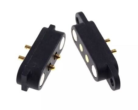 4p Magnetic POGO Pin Connector 2A Pitch 2.8mm cho pin hàn PCB